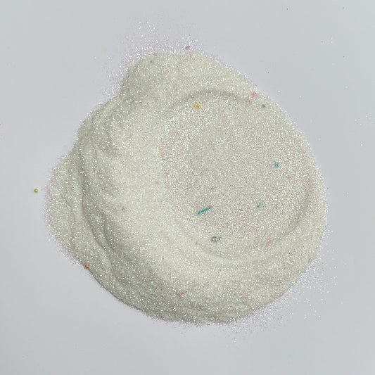 Rainbow White Biodegradable Glitter